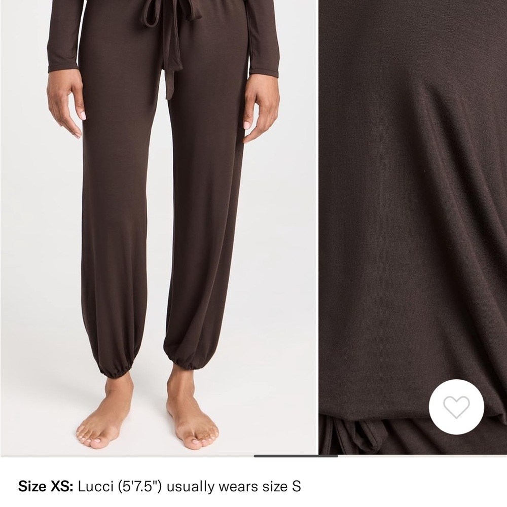 Eberjey Tencel Modal Slouchy PJ Set- Java - Picture 4 of 4
